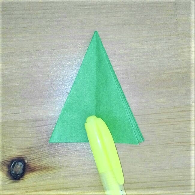 折り紙クリスマスツリー立体は難しい？【実は簡単！】折り方を紹介！13