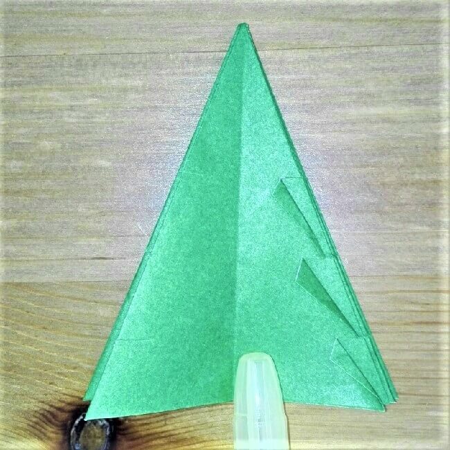 折り紙クリスマスツリー立体は難しい？【実は簡単！】折り方を紹介！15
