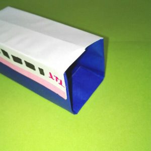 23-2折り紙新幹線【Ｅ４系】立体の簡単なな折り方｜子供もにこにこ！