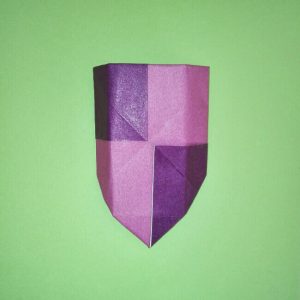 折り紙の折り方+盾 10