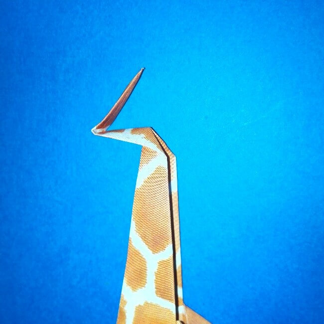 折り紙1枚 キリン 立体の折り方 動物と遊ぼう Mamano