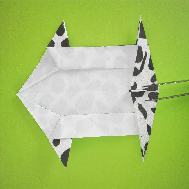 折り紙の折り方+ウシ 11
