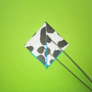 折り紙の折り方+ウシ 16