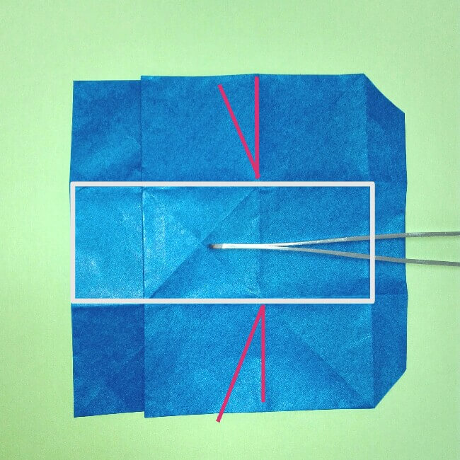 折り紙の折り方+ゴミ収集車（立体） 後部6