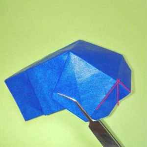 折り紙の折り方+ゴミ収集車（立体） 後部7