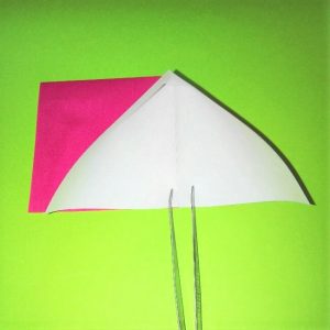 折り紙の折り方+ロケット4-1